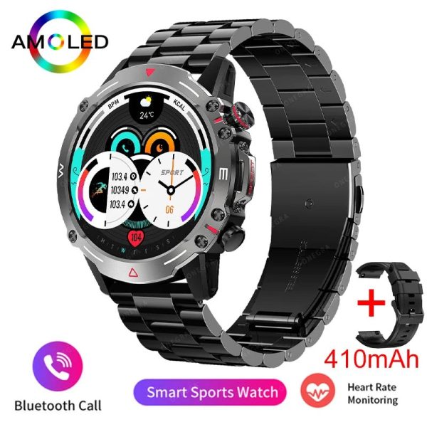 LIGE Super AMOLED Waterproof Smartwatch for Men