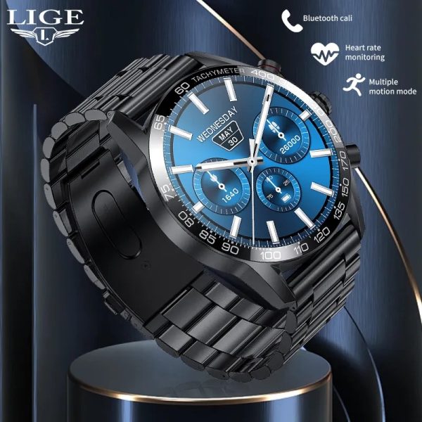 2025 LIGE BW0408 Original AMOLED HD Bluetooth Call Smartwatch