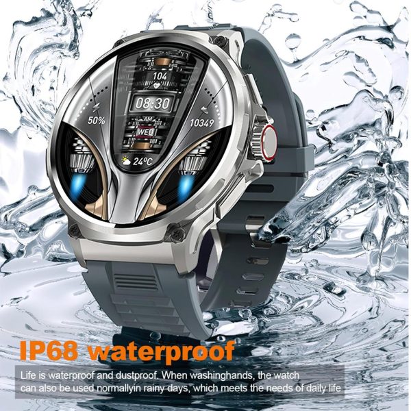 LIGE New 710mAh Large Capacity Battery Smart Watch Men Outdoor Sports Health Tracking Waterproof Smart Bracelet Bluetooth Call Rugged Smart Watch 2025