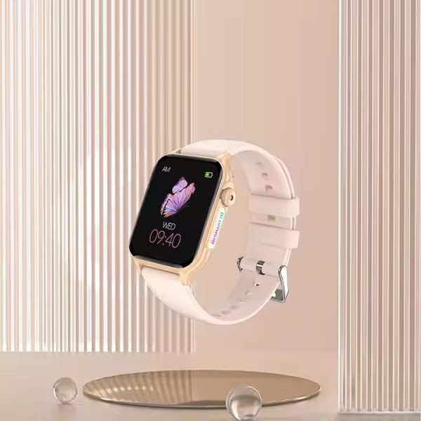LIGE New Bluetooth call heart rate blood oxygen 8 kinds of light effect weather music multi-function multi-sport smart watch Golden