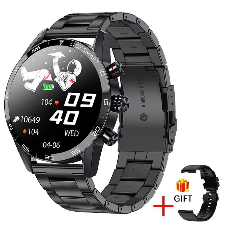 2025 LIGE BW0408 Original AMOLED HD Bluetooth Call Smart watch
