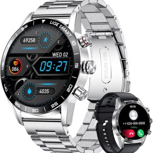 LIGE BW0408S Original AMOLED HD Bluetooth Call Smartwatch